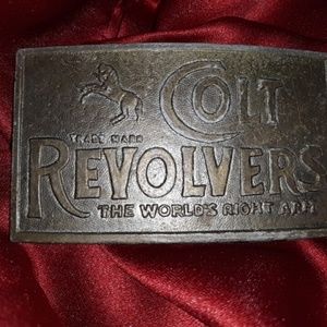 Vintage Colt Revolver Belt Buckle